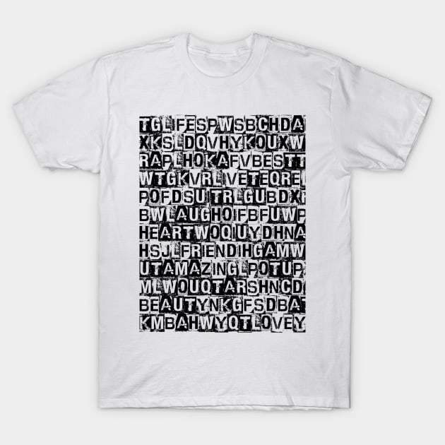 Word Search T-Shirt by Vitalitee